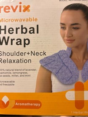 Microwavable Herbal Wrap for Shoulder & Neck - Purple
